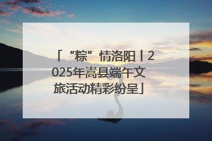 “粽”情洛阳丨2025年嵩县端午文旅活动精彩纷呈