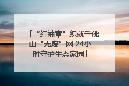 “红袖章”织就千佛山“无废”网 24小时守护生态家园
