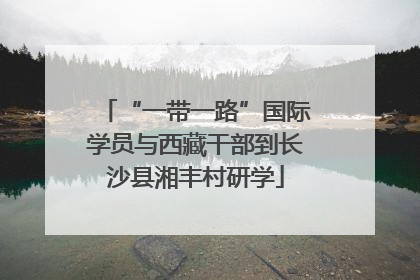 “一带一路”国际学员与西藏干部到长沙县湘丰村研学
