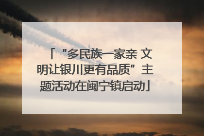 “多民族一家亲 文明让银川更有品质”主题活动在闽宁镇启动