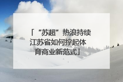 “苏超”热浪持续 江苏省如何撑起体育商业新范式