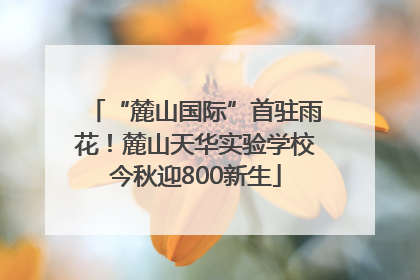 “麓山国际”首驻雨花！麓山天华实验学校今秋迎800新生
