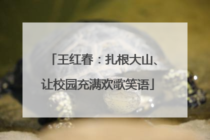 王红春：扎根大山、让校园充满欢歌笑语