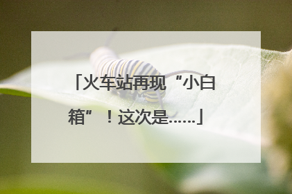火车站再现“小白箱”！这次是……