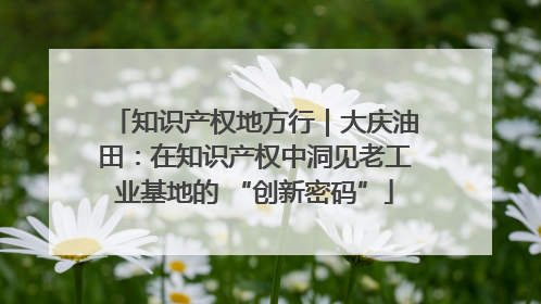 知识产权地方行｜大庆油田：在知识产权中洞见老工业基地的 “创新密码”