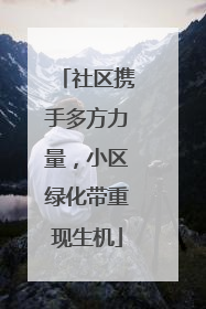 社区携手多方力量，小区绿化带重现生机
