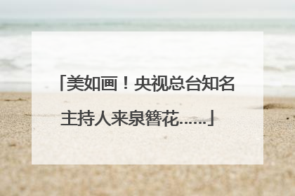 美如画！央视总台知名主持人来泉簪花……