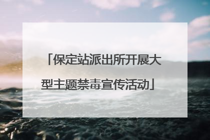 保定站派出所开展大型主题禁毒宣传活动
