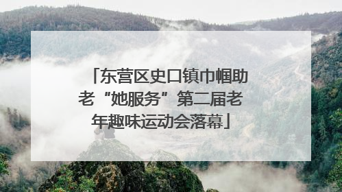 东营区史口镇巾帼助老“她服务”第二届老年趣味运动会落幕