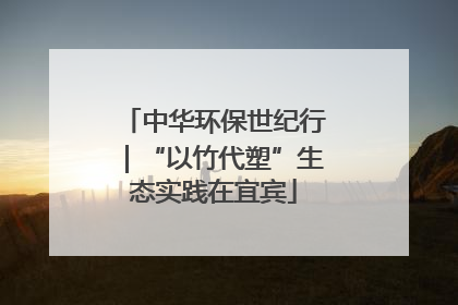 中华环保世纪行｜“以竹代塑”生态实践在宜宾