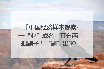 中国经济样本观察·一“业”成名｜真有两把刷子！“刷”出30亿级“颜值经济”