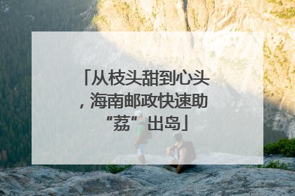 从枝头甜到心头，海南邮政快速助“荔”出岛