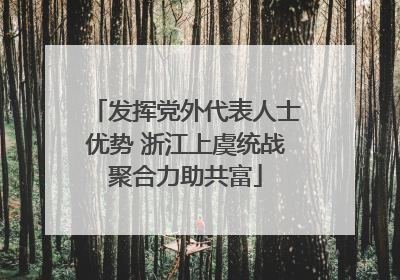 发挥党外代表人士优势 浙江上虞统战聚合力助共富