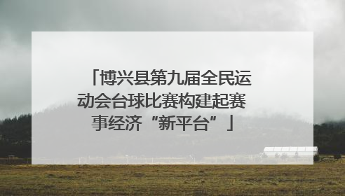 博兴县第九届全民运动会台球比赛构建起赛事经济“新平台”