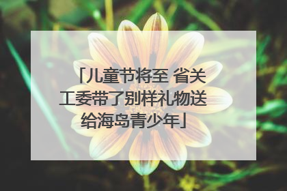 儿童节将至 省关工委带了别样礼物送给海岛青少年