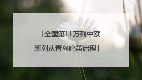 全国第11万列中欧班列从青岛鸣笛启程