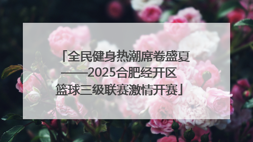 全民健身热潮席卷盛夏——2025合肥经开区篮球三级联赛激情开赛