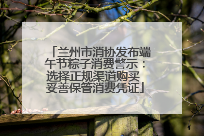 兰州市消协发布端午节粽子消费警示：选择正规渠道购买 妥善保管消费凭证