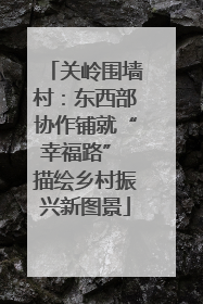 关岭围墙村：东西部协作铺就“幸福路” 描绘乡村振兴新图景