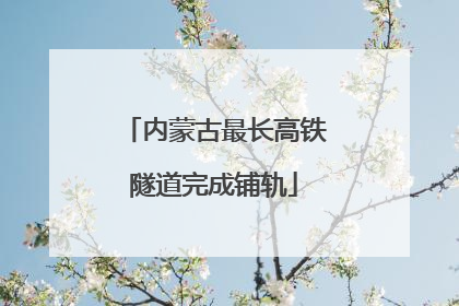 内蒙古最长高铁隧道完成铺轨