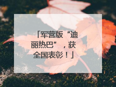 军营版“迪丽热巴”，获全国表彰！