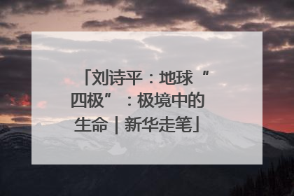 刘诗平：地球“四极”：极境中的生命｜新华走笔