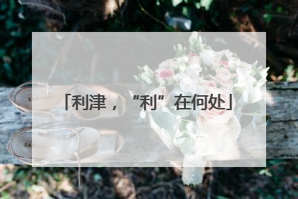 利津，“利”在何处