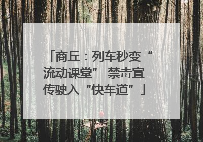 商丘：列车秒变“流动课堂” 禁毒宣传驶入“快车道”