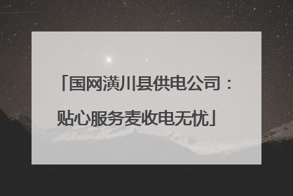 国网潢川县供电公司：贴心服务麦收电无忧