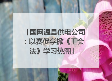 国网温县供电公司：以赛促学掀《工会法》学习热潮