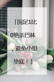 国足1比0绝杀巴林，避免小组垫底！