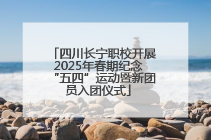 四川长宁职校开展2025年春期纪念“五四”运动暨新团员入团仪式