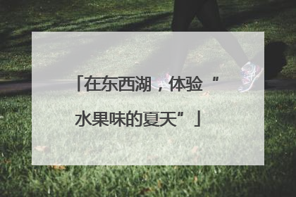 在东西湖，体验“水果味的夏天”