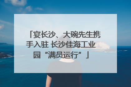 宴长沙、大碗先生携手入驻 长沙佳海工业园“满员运行”