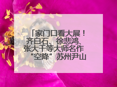 家门口看大展！齐白石、徐悲鸿、张大千等大师名作“空降”苏州尹山湖美术馆