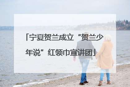 宁夏贺兰成立“贺兰少年说”红领巾宣讲团