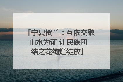 宁夏贺兰：互嵌交融 山水为证 让民族团结之花绚烂绽放