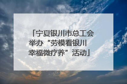 宁夏银川市总工会举办“劳模看银川 幸福微疗养”活动