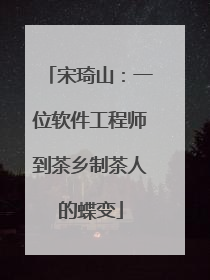 宋琦山：一位软件工程师到茶乡制茶人的蝶变