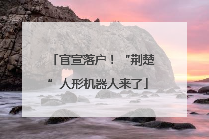 官宣落户！“荆楚”人形机器人来了