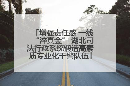 增强责任感 一线“淬真金” 湖北司法行政系统锻造高素质专业化干警队伍
