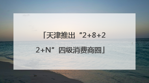 天津推出“2+8+22+N”四级消费商圈