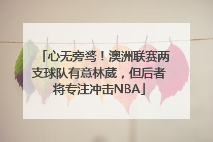 心无旁骛！澳洲联赛两支球队有意林葳，但后者将专注冲击NBA