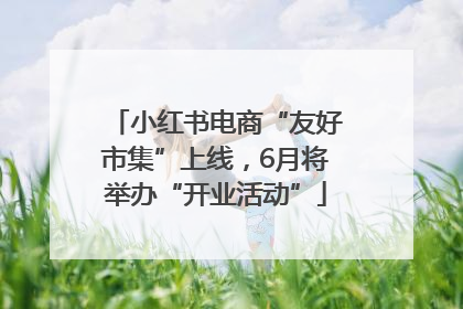 小红书电商“友好市集”上线，6月将举办“开业活动”
