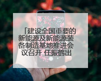 建设全国重要的新能源及新能源装备制造基地推进会议召开 任振鹤出席并讲话
