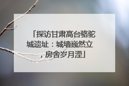 探访甘肃高台骆驼城遗址：城墙巍然立，房舍岁月湮
