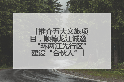 推介五大文旅项目，顺德龙江诚邀“环两江先行区”建设“合伙人”