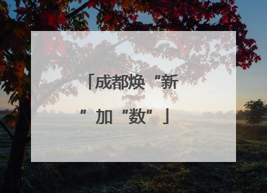 成都焕“新”加“数”