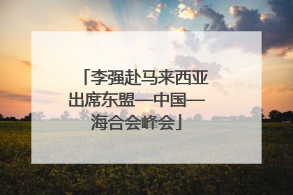 李强赴马来西亚出席东盟—中国—海合会峰会