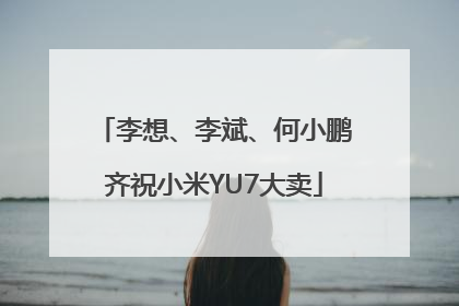 李想、李斌、何小鹏齐祝小米YU7大卖